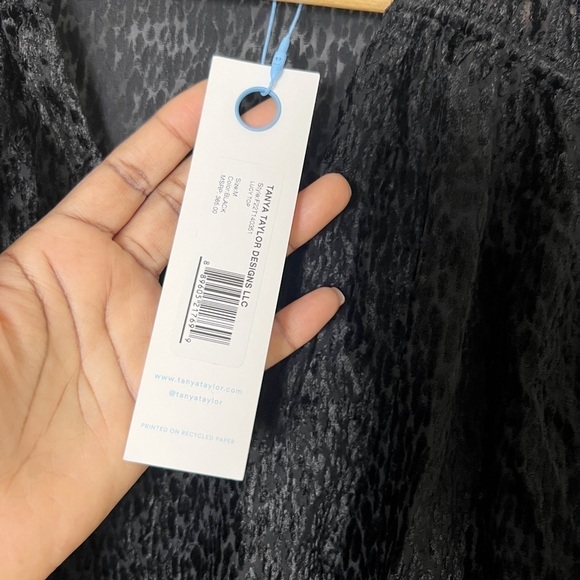 Tanya Taylor's Lucy devoré pullover top - Picture 7 of 8